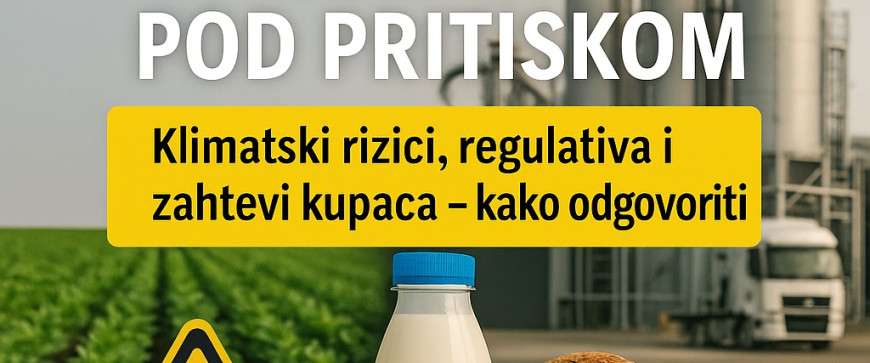 Prehrambena industrija> klimatski rizici, pritisak regulative i kupaca